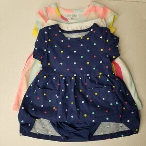 Okie Dokie Kids‎ Bundle of two Dresses with diaper cover bottoms 6 month Baby